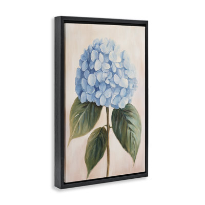Baby Blue Hydrangea Floating Frame, design by Petal Prints Design