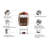 Portable Garment Rack,Clothes Valet Stand With Storage Organizer-1484649341