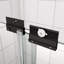 Porte de douche de baignoire, porte coulissante, avec verre trempé de 1/4 po et 56-60 po x 58 po-111950478