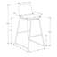 Chaise de bureau, hauteur de bar, debout, bureau d'ordinateur, travail en similicuir, contemporain, moderne