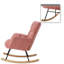 Chaise berçante rembourrée Modern-863476400