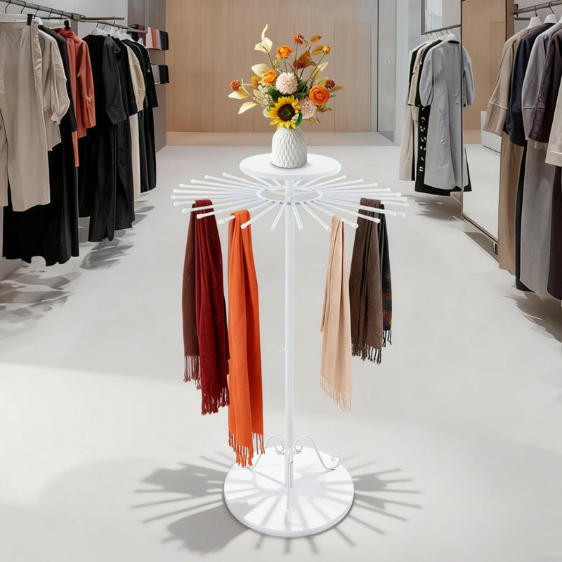 Présentoir à foulard, Blanc