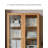 Modern Solid Oak Glass Door Bookcase