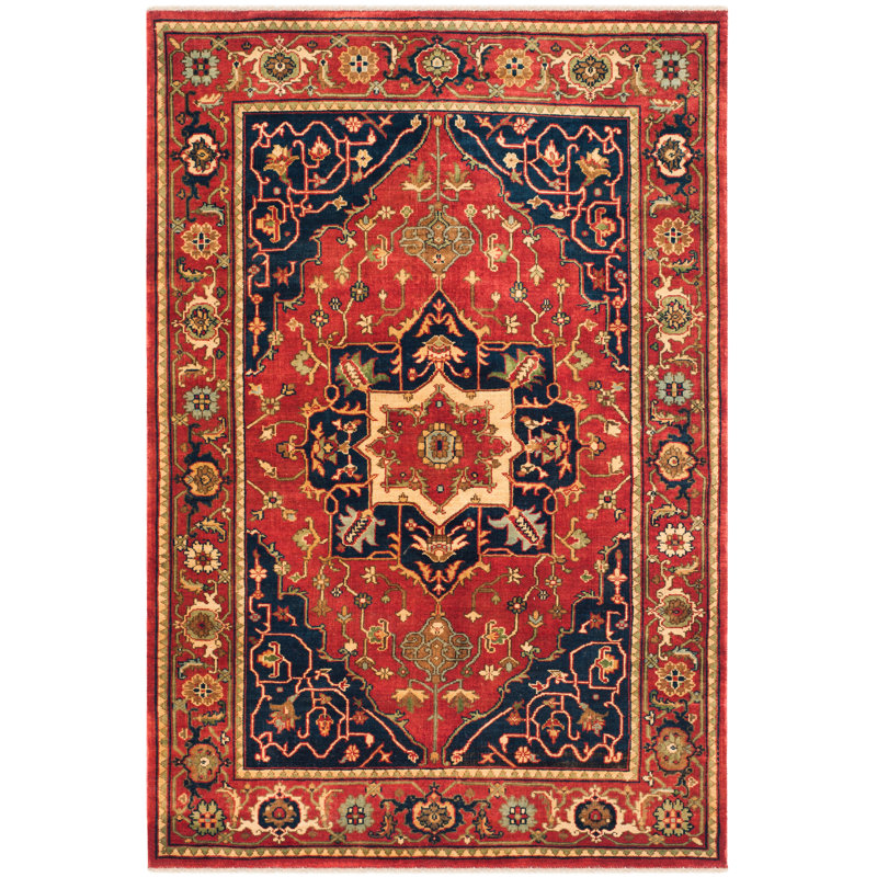 Eastwood Hand Woven Wool Oriental Area Rug, Rectangle 4' x 6'