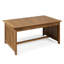 Table basse en bois 40 "x 24" 17,98 "avec patine brune pour terrasse fabriquée à la main et bronze antique, 17,98