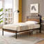 Base de lit plateforme simple en métal avec tête et pied de lit en bois avec doublure USB-1783555790-1783555784