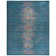 Felty Floral Blue Area Rug