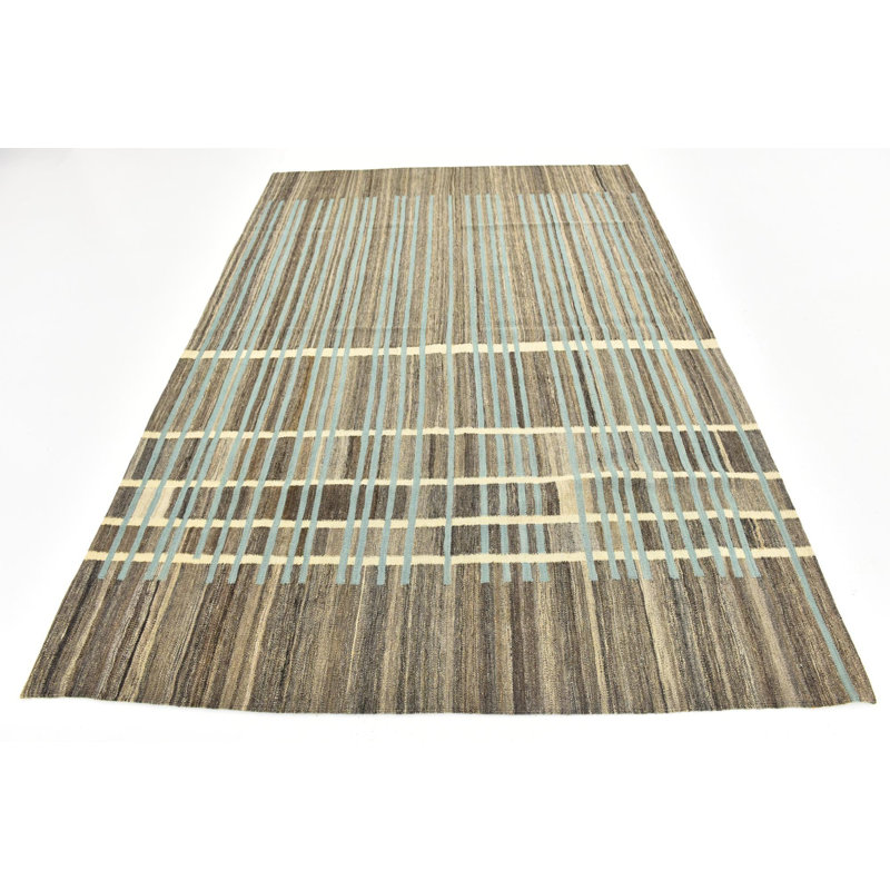 Tapis taupe Kilim