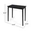 Table de bar d'extérieur minimaliste en bois d'acacia