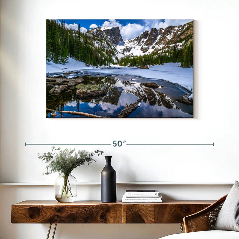 Alvord Dream Lake dans les montagnes Rocheuses, H 26 po x l 39 po