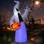 Citrouilles décoratives gonflables d'extérieur 5,9 "d'Halloween avec lumières DEL