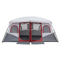 CORE 12 Person Instant Cabin Tent | 3 Room Tent for Family with Storage  Pockets for Camping Accessories | Portable Large Pop Up Tent for 2 Minute  Camp