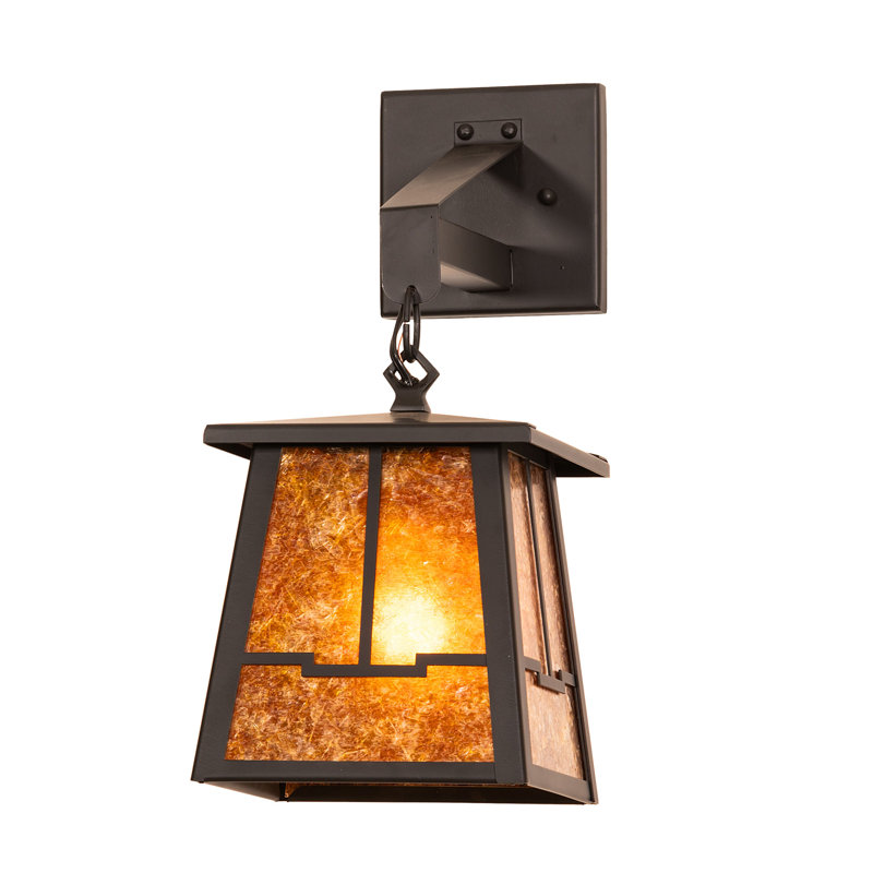 7" Wide Bungalow Lantern Wall Sconce