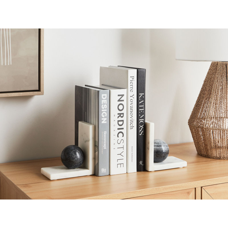 Marble Bookends