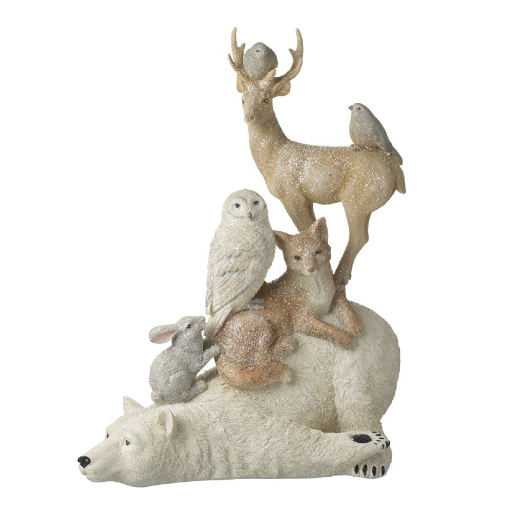 Weihnachtsfigur Polarbär und Freunde