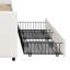 L-Shaped Daybed,Upholstered Bed Frame With 2 Storage Drawers-1106876231