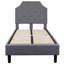 Base de lit plateforme tapissier arquée avec capitonnage Aluino - Aucun sommier tapissier requis-28940815-28940813