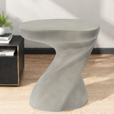 Concrete Top End Table