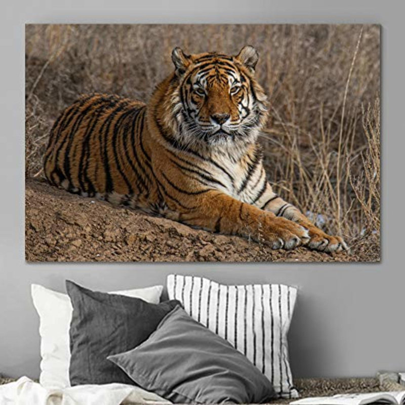 Signature signée Tiger, H 12 po x l 18 po