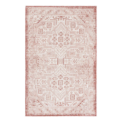 Tapis intérieur / extérieur bleu Allexis Southwestern