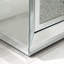 Table de chevet 3 tiroirs en miroir