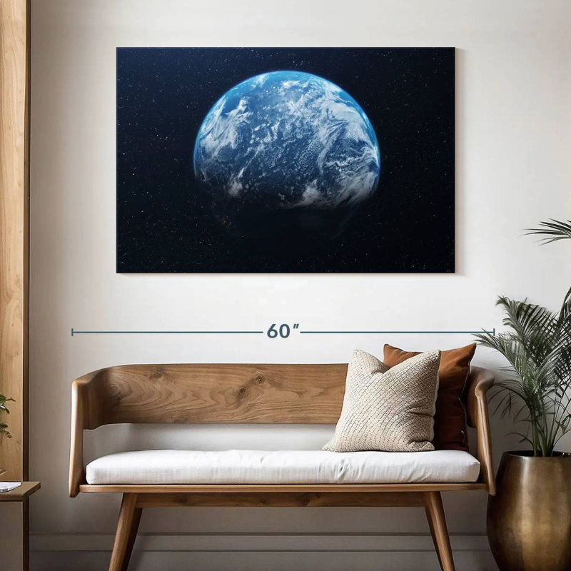 Oberle Earth From Space, 32" H x 48" W