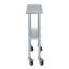 24 po X 12 po Table en acier inoxydable avec roulettes