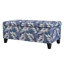 Repose-pieds de luxe avec tissu à motif floral