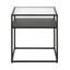 Glass Top Frame End Table