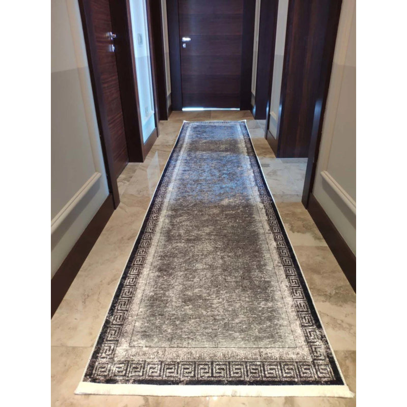 Mathai Performance Washable Abstract Indoor / Outdoor Rug, Rectangle 5'11" x 6'7"