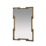 Creedence Rectangle Brass Mirror