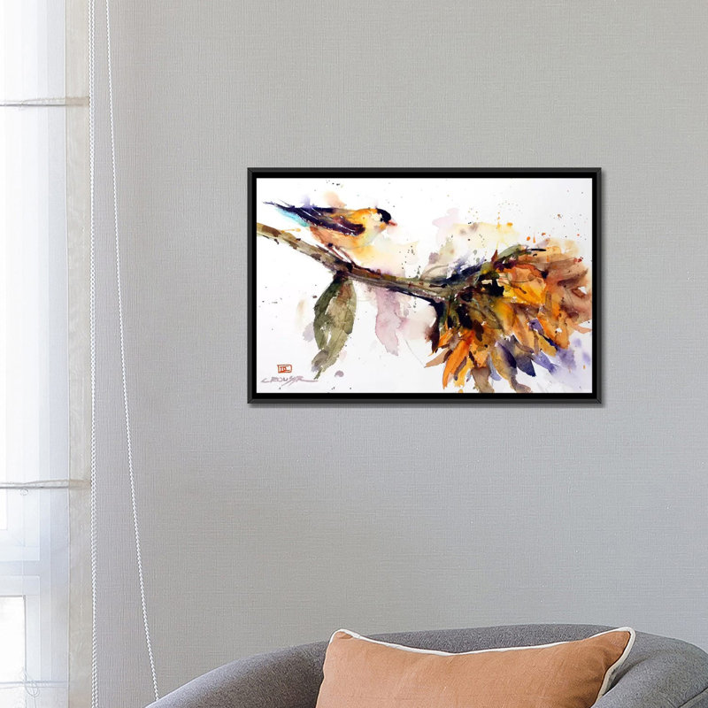 «Sitting on the Tree» par Dean Crouser - Estampe numérique sur toile tendue, H 12 po x l 18 po x P 1,5 po, Toile tendue