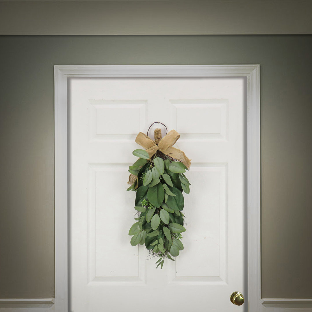 26" Eucalyptus and Magnolia Leaf Swag The Holiday Aisle®