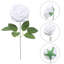 30 pièces fleurs artificielles roses en mousse avec tiges 8 cm fleurs roses-1208168502