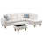 Cream White Microfiber
