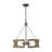 Enley 3 - Light Farmhouse Wooden Lantern Pendant