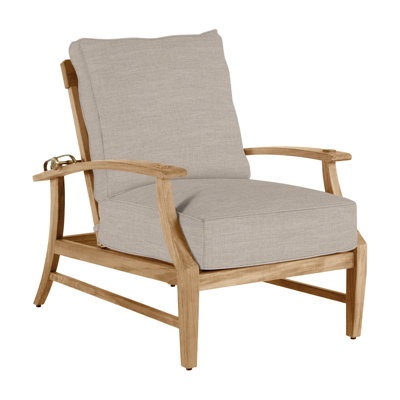 Fauteuil inclinable Croquet en teck - teck naturel