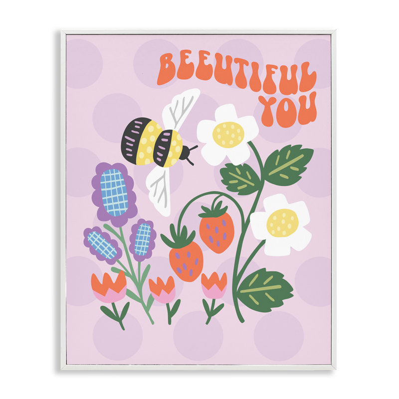 «Beeuitorable You Uplifting Bee», estampe numérique, conception de Jilly Jack Designs, H 30 po x l 24 po