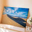 Toile, "Un vaste paysage désertique sous un ciel bleu éclatant", art mural doucement sur des dunes de sable aux motifs complexes-1298632221