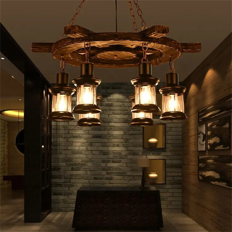 Lustre spectaculaire à 6 lumières Ernesha