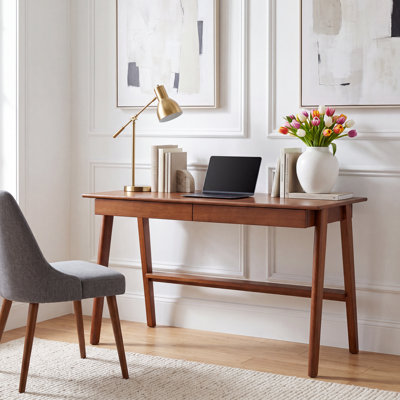 39.4"W Solid Wood Desk with Drawers