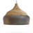 Bent Cement Fiber & Rattan Pendant Shade