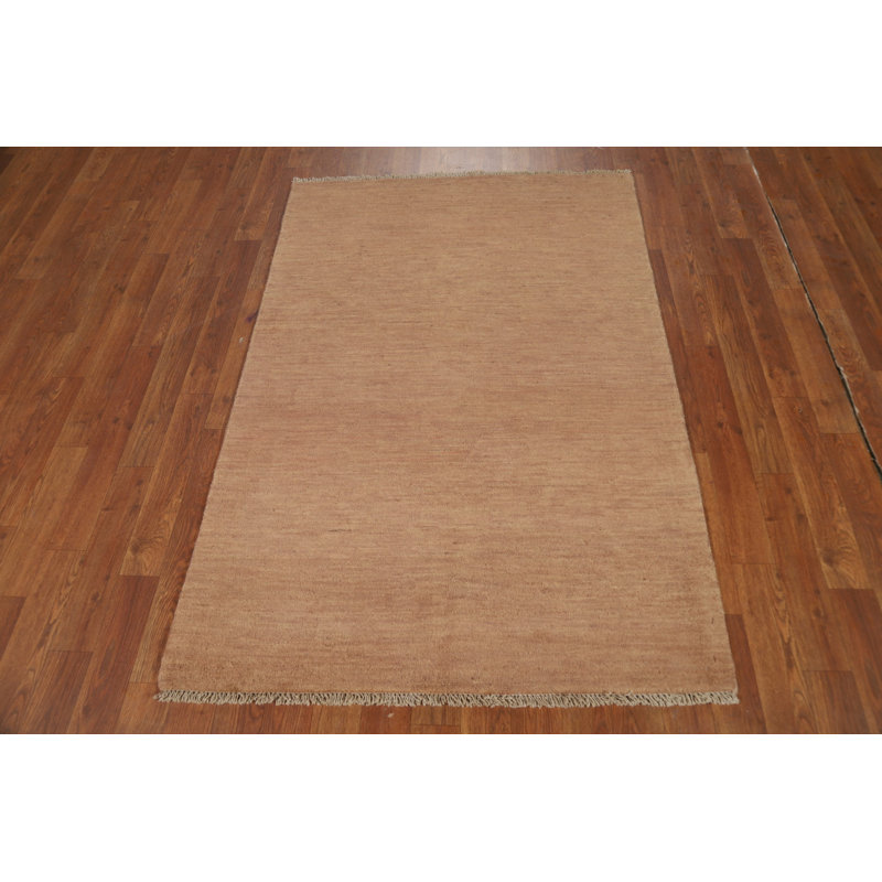 Tapis brun clair moderne Gabbeh 3 x 5