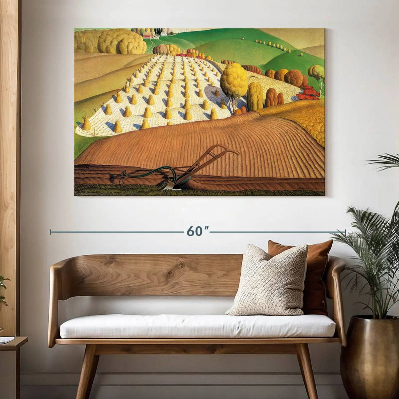Alvord - Labour d'automne, H 34 po x l 51 po