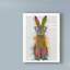 «Rainbow Splash Text Rabbit 1», art textuel sur toile tendue-33420674
