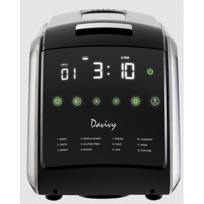 Davivy 3.3LB Bread Maker, 12-in-1 Automatic Programmable Bread Machine, 3 Loaf Sizes & 3 Crust Settings