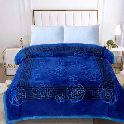 Weighted Floral Heated Blanket