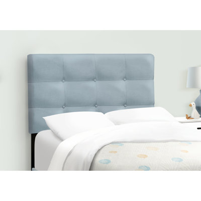 Twin Bed Frame In Blue Velvet With A For Comfort Upholstered Platform Contemporary Bedroom Look