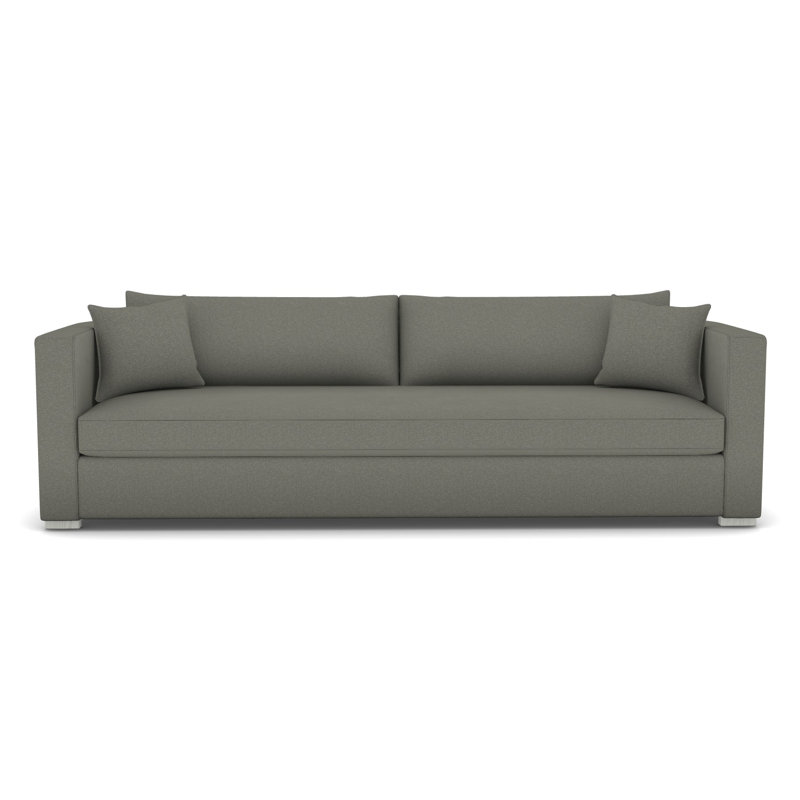 Brandt Bench Seat Extended Sofa, Nomad Slate, Casa Blanca
