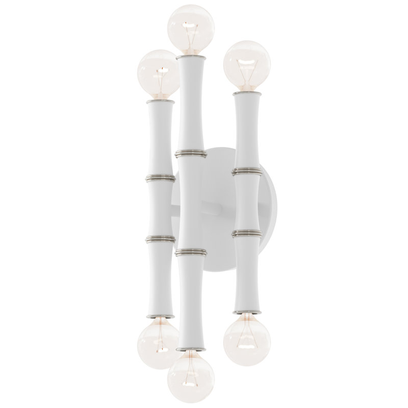 Kane Wall Sconce, Daisy Glazed/Polished Nickel